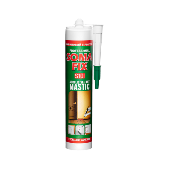Герметик акриловый SOMA FIX Mastic (белый), 310 мл — строительные материалы для мастеров и прорабов | Dirom
