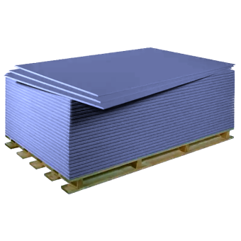 Гіпсокартон волого-і вогнестійкий Диамант/Титан 12,5 мм*1200*2500 мм (36 шт/п.) (РОЗПРОДАЖ) — будматеріали для майстрів та виконробів | Dirom