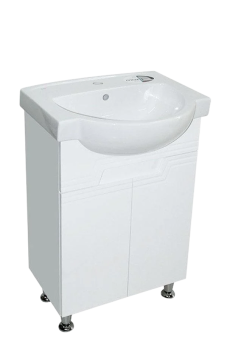 Тумба Коста з умивальником Freja 65 (Kolo) (2 фасада) білий — будматеріали для майстрів та виконробів | Dirom