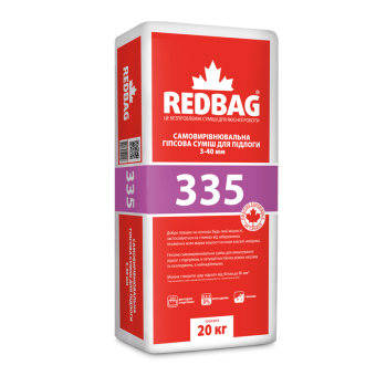 335 Суміш самовирівнювальна для підлоги, 3-40мм 20кг (48шт/пал.) — будматеріали для майстрів та виконробів | Dirom