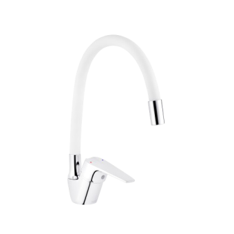 Змішувач KRM Odra-C032WHI для кухні CV021173 — будматеріали для майстрів та виконробів | Dirom