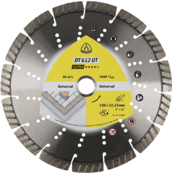 Круг алмазний по плитці KRONOFLEX DT612UT 230x2.6x22.23, 15 сегменти 42x2.6x12mm турбо стандарт 334047 — будматеріали для майстрів та виконробів | Dirom