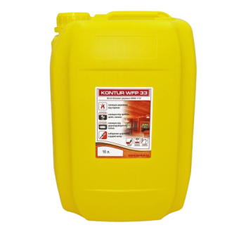 Антисептик KONTUR WFP-33 "Вогнебіозахист" для деревини, 10 л — будматеріали для майстрів та виконробів | Dirom