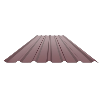 Профнастил стеновой ПС-20 RAL 3005  (вишня) 0,40 мм 1170/1130*2000 (1лист 2,34кв.м) — строительные материалы для мастеров и прорабов | Dirom