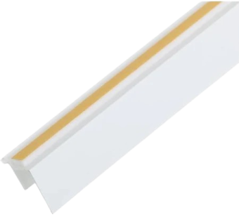 Профіль привіконний  для гіпсокартону з самоклеючою стрічкою 12,5мм (білий), L-2,5м ( упак.48шт) — будматеріали для майстрів та виконробів | Dirom