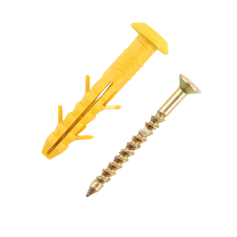 Дюбель-шур.забивний поліпр. великий бурт. 6х80 (100 шт) (Супер) — будматеріали для майстрів та виконробів | Dirom