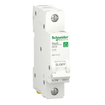 Выключатель автомат. RESI9 6kA 1P 10A C Schneider R9F12110 — строительные материалы для мастеров и прорабов | Dirom