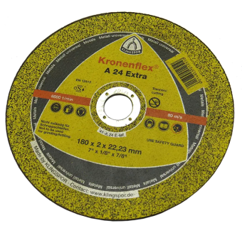Диск відрізний по металу KRONOFLEX A 24 Extra (180 х 2 х 22,23, GER) 286455 — будматеріали для майстрів та виконробів | Dirom