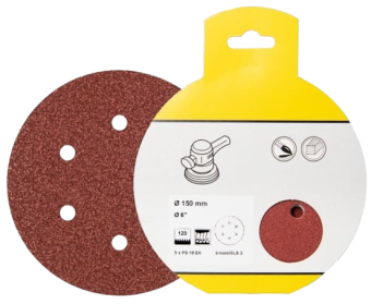 Диск абразивний на папір.основі, на липучці PS 18 EK (125х80) арт.270377 KLINGSPOR  — будматеріали для майстрів та виконробів | Dirom