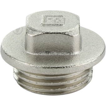 Заглушка 1/2" зовнішня нікель — будматеріали для майстрів та виконробів | Dirom