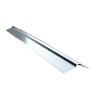 Конек кровельный широкий оцинкованный 0,4мм 2м (полка 150мм) — строительные материалы для мастеров и прорабов | Dirom