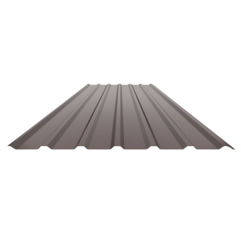 Профнастил стеновой ПС-20 RAL 8017  (шоколад) 0,40 мм 1170/1130*2000 (1лист 2,34кв.м) — строительные материалы для мастеров и прорабов | Dirom