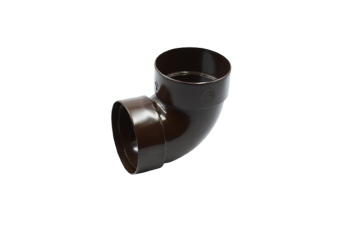 Відвід труби двомуфтовий 87град коричневий D100мм RAINWAY — будматеріали для майстрів та виконробів | Dirom