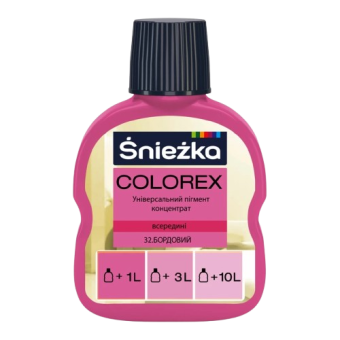 Колер COLOREX 32 (бордовый), 100 мл — строительные материалы для мастеров и прорабов | Dirom