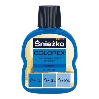 Колер COLOREX 51 (голубой), 100 мл — строительные материалы для мастеров и прорабов | Dirom