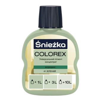 Колер COLOREX 41 (зеленый), 100 мл — строительные материалы для мастеров и прорабов | Dirom