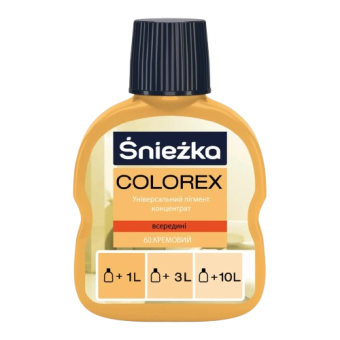 Колер COLOREX 60 (кремовый), 100 мл — строительные материалы для мастеров и прорабов | Dirom