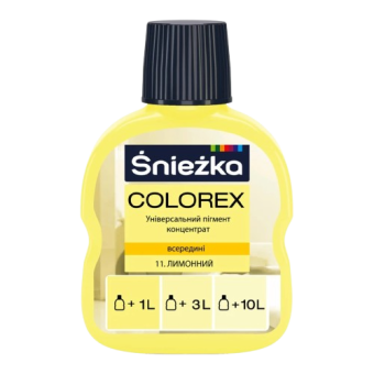 Колер COLOREX 11 (лимонный), 100 мл — строительные материалы для мастеров и прорабов | Dirom