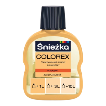 Колер COLOREX 20 (персиковый), 100 мл — строительные материалы для мастеров и прорабов | Dirom