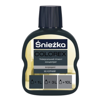 Колер COLOREX 90 (черный), 100 мл — строительные материалы для мастеров и прорабов | Dirom