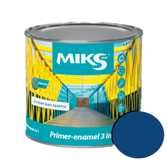 Грунт-эмаль "3 в 1" МIKS color (синяя), 2,3 кг — строительные материалы для мастеров и прорабов | Dirom
