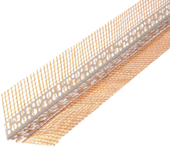 Уголок пласт. перфорированный  со  стеклосеткой TERMOMASTER  7*7см 3м (упак.100шт) — строительные материалы для мастеров и прорабов | Dirom