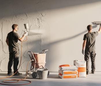 Переваги штукатурки машинного нанесення: швидше, рівніше, вигідніше — будматеріали для майстрів та виконробів | Dirom