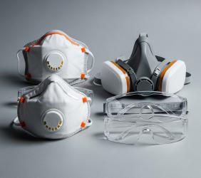 Респіратори, захисні маски та окуляри — будматеріали для майстрів та виконробів | Dirom