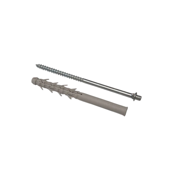 Винт-шуруп крепежный с дюбелем L=220мм RAINWAY — строительные материалы для мастеров и прорабов | Dirom