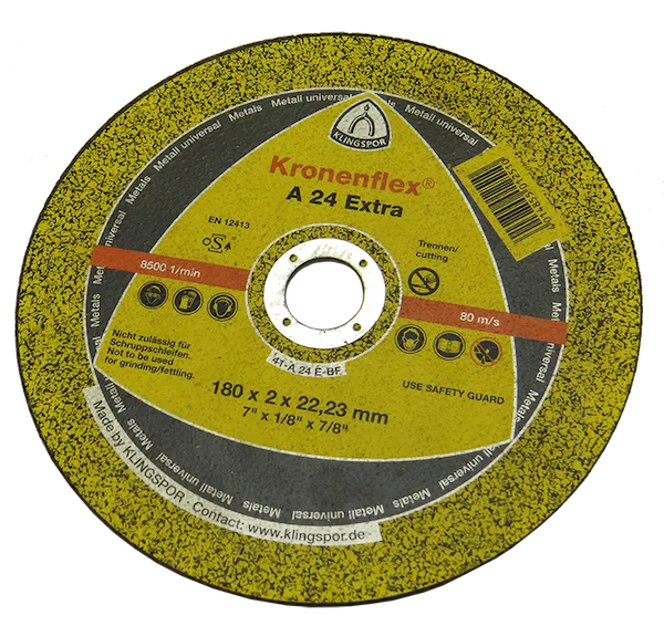 Диск відрізний по металу KRONOFLEX A 24 Extra (180 х 2 х 22,23, GER) 286455 — будматеріали для майстрів та виконробів | Dirom