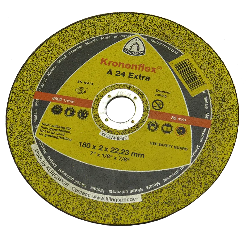 Диск відрізний по металу KRONOFLEX A 24 Extra (230 х 2 х 22,23, GER) 286456 — будматеріали для майстрів та виконробів | Dirom