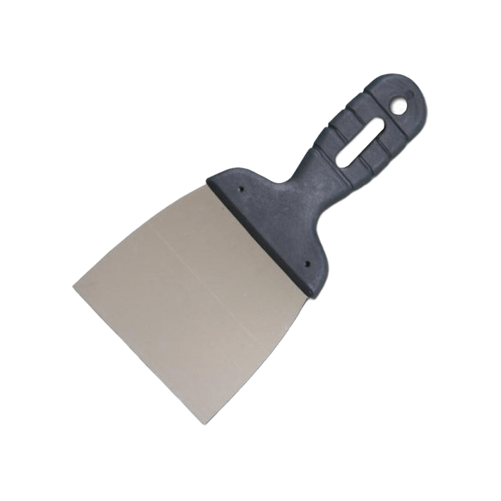 Шпатель ПП фасад. нерж. сталь 80 мм, 2К ручка  — будматеріали для майстрів та виконробів | Dirom