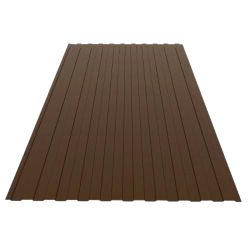 Профнастил ПС- 8 RAL 8017 (шоколад)0,40 мм 1205/1160х2000 (1лист 2,41кв.м) — строительные материалы для мастеров и прорабов | Dirom