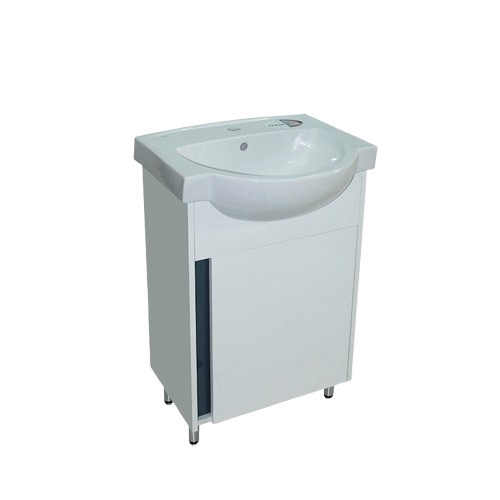 Тумба ХАСТ Terra с умывальником Freja 55 (Kolo) (1 фасад), белая — строительные материалы для мастеров и прорабов | Dirom