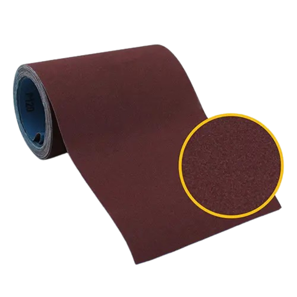 Бумага наждачная на тканевой основе, 200 мм х 50 м, зерн. 100 — строительные материалы для мастеров и прорабов | Dirom