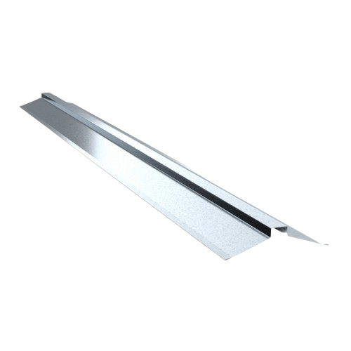 Конек кровельный широкий оцинкованный 0,4мм 2м (полка 150мм) — строительные материалы для мастеров и прорабов | Dirom