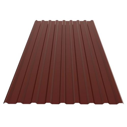 Профнастил кровельный ПК-20 RAL 3005  (вишня) 0,45 мм 1170/1130*2000 (1лист 2,34кв.м) — строительные материалы для мастеров и прорабов | Dirom