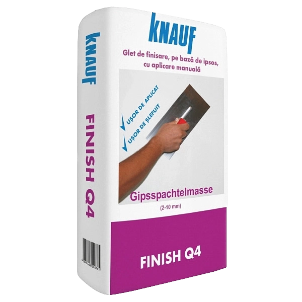Шпаклевка KNAUF Финиш Q4  гипсовая (50шт.пал), 25 кг MD — строительные материалы для мастеров и прорабов | Dirom