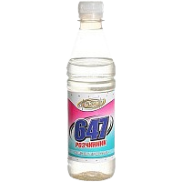 Растворитель 647 "Блеск" б/п, 1 л (0,65 кг) — строительные материалы для мастеров и прорабов | Dirom