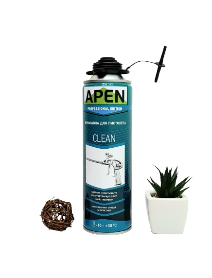 Очиститель монтажной пены APEN Clean, 440 мл — строительные материалы для мастеров и прорабов | Dirom